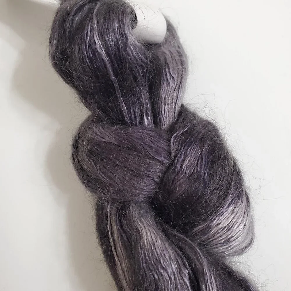 Artyarns Rhapsody Light Yarn H-18 74g 366m Silk Kid Mohair Cityscape Gray